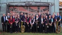 Der Posaunenchor mit Verstärkung beim Konzert am 26. Oktober 2019